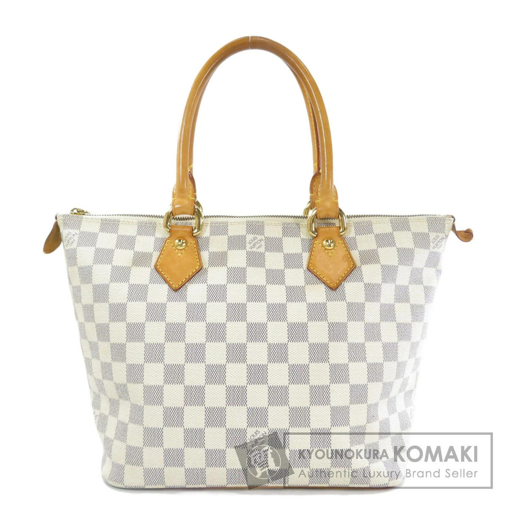 Louis Vuitton Saleya Damier Azur White Tote Bag Canvas